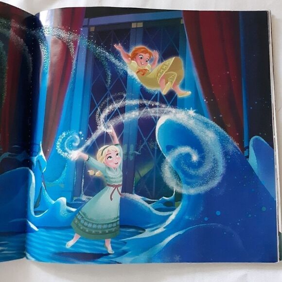 Disney Frozen Sparkle Magic Book And Poster Childrens Paperback Depken 2015 - Picture 2 of 9
